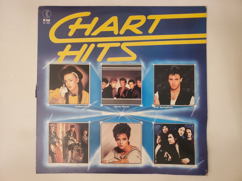 Culture Club,Duran Duran,Rick Springfield,Stray Cats,Sheena Easton,The Motels Chart Hits vinyl record